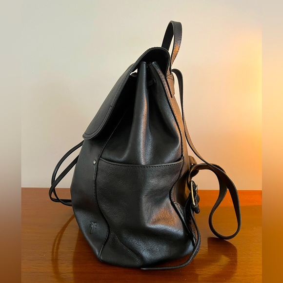 Frye Bags Frye Olivia Black Leather Backpack Poshmark